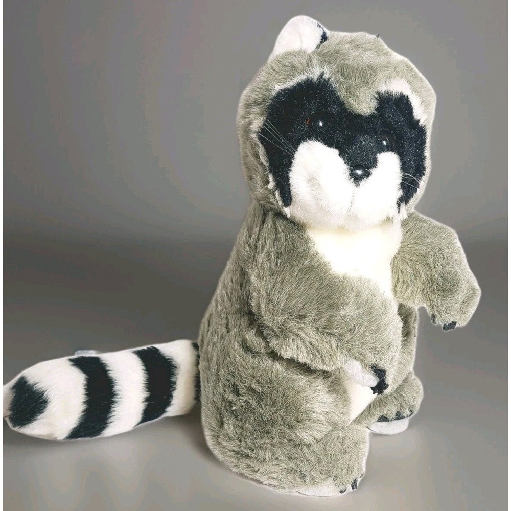 Plush Creations Raccoon Plush 15" Ringtail Standing Realistic 1989 Vtg